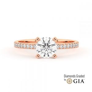 Aumika Halo Round Diamond Ring