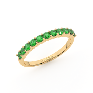 Half Eternity Diamond Wedding Band