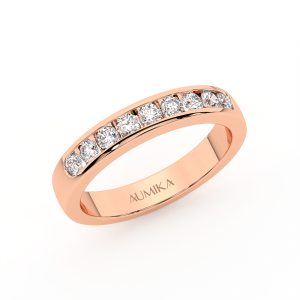 Channel Set Wedding Ring