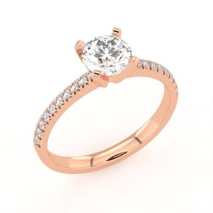 Aumika Halo Round Diamond Ring