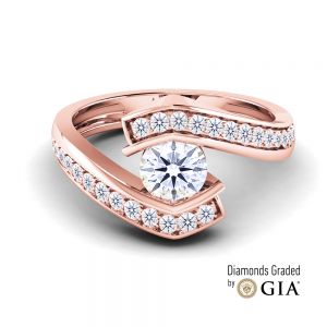 TENSION SET SOLITAIRE ENGAGEMENT RING